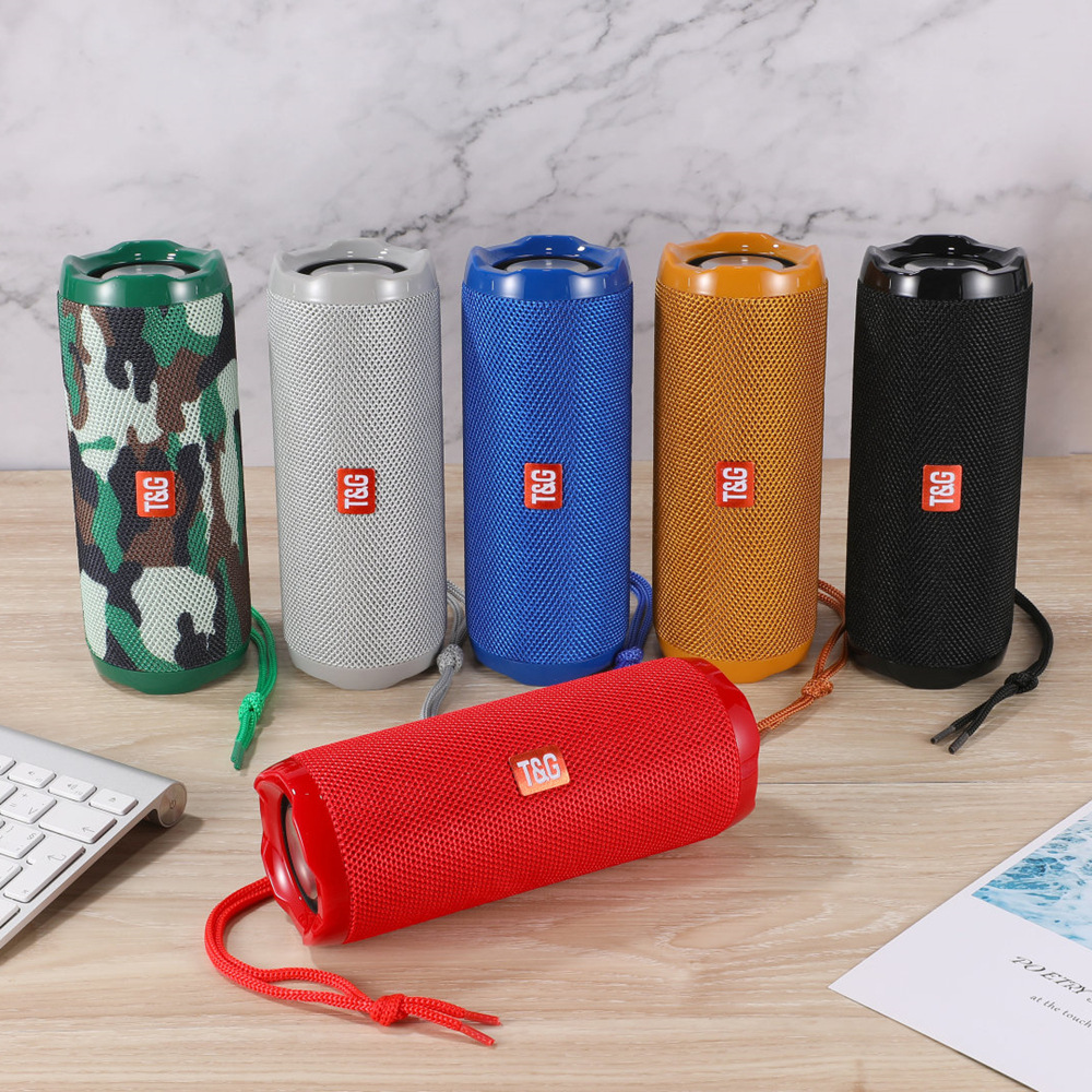 Cross-border TG191 wireless bluetooth speakerTWS fabric portable creative plug-in card U disk FM gift audio. 