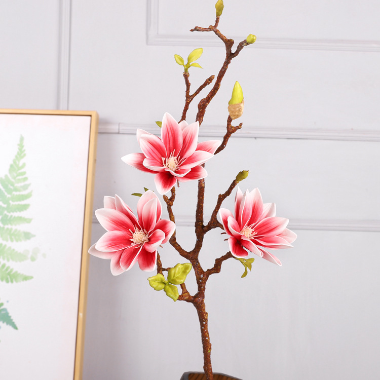Oulifei Gradient Artificial Flower Simulation Magnolia Chinese Yulanxiang Water Lily Artificial Flowers Simulation Magnolia. 