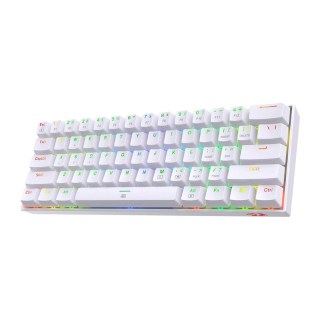 Redragon K630 Dragonborn Hot Swappable 60% Wired Vibrant RGB LED USB Gaming 61 Keys Compact Mechanical Keyboard Pro Software Cus. 