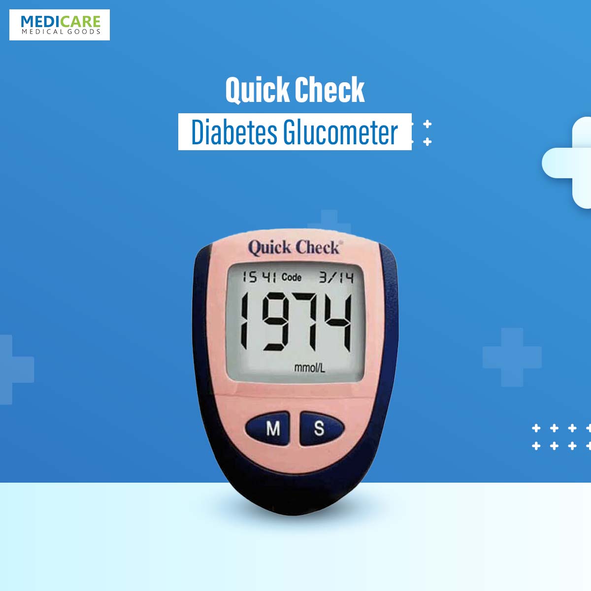 Quick Check Diabetes Glucometer   Daraz.com.bd