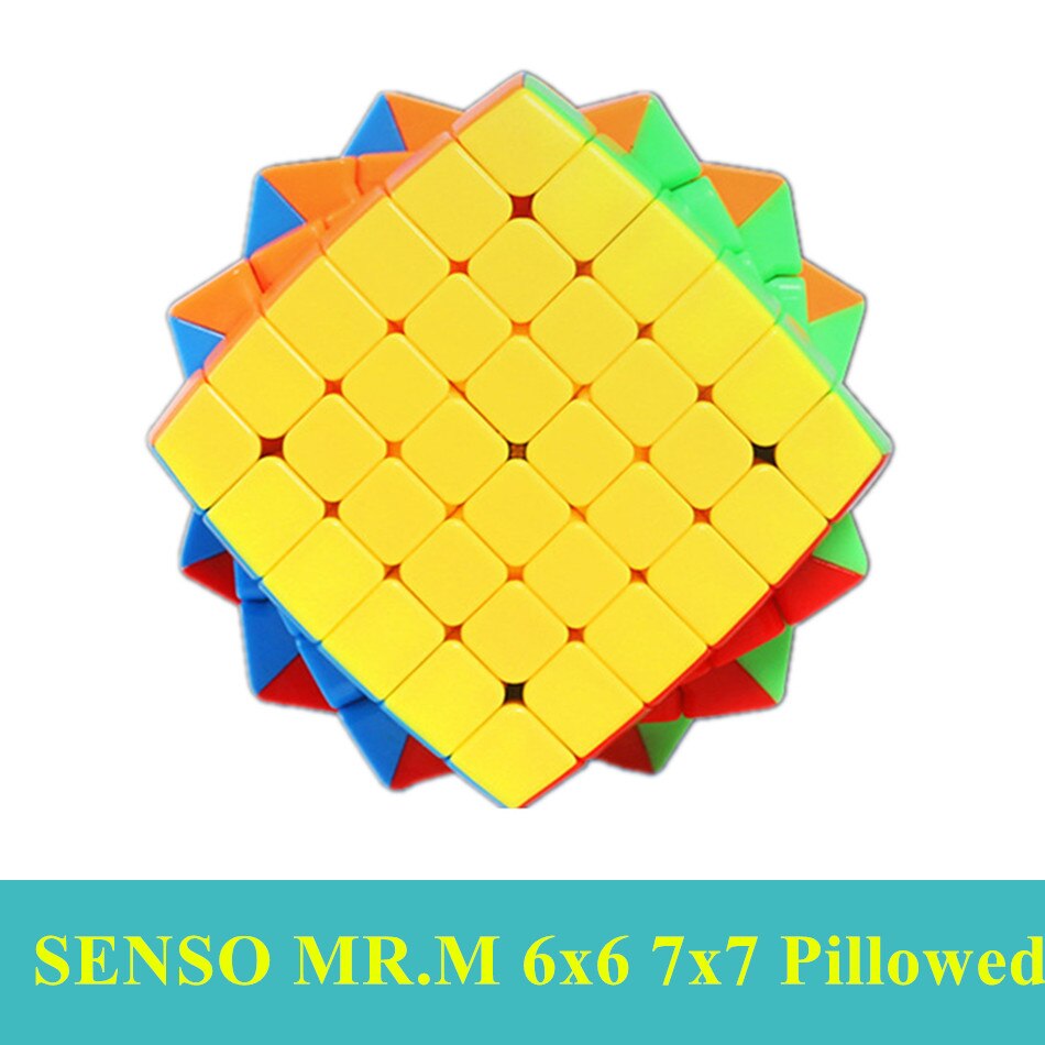 【happy one】Shengshou Pillow Mr.M 7x7 6x6 Magnetic Cube rounded Stickerless Speed Cube Linglong 6x6x6 Puzzle Cube Toys. 