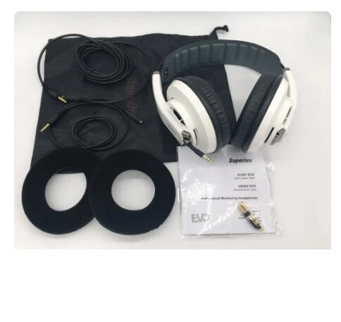 Superlux HD681 EVO Upgraded Version Dynamic Semi-Open Audio Monitoring Headphone Detachable Audio Cable HiFi Stereo Headset. 