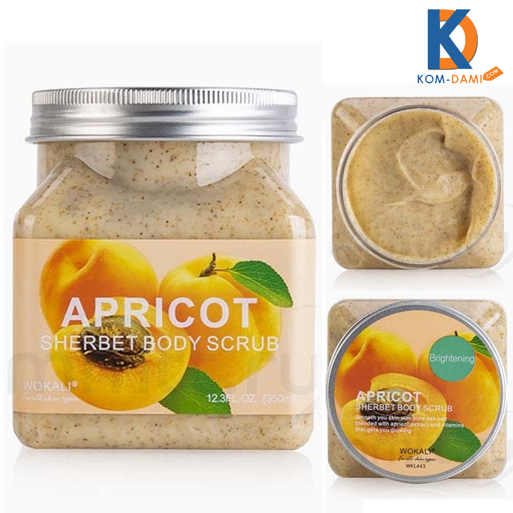 Wokali Apricot Sherbet Body Scrub 350ml - Kom-Dami.Com