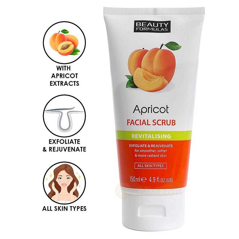 Beauty Formulas Revitalising Apricot Facial Scrub 150ml || The MallBD