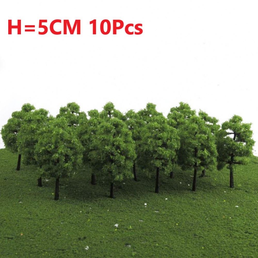 NovaNest 10pcs 5cm Train Railroad Model Trees Scale Tree Park Scenery Landscape Gifts Scenario trees. 