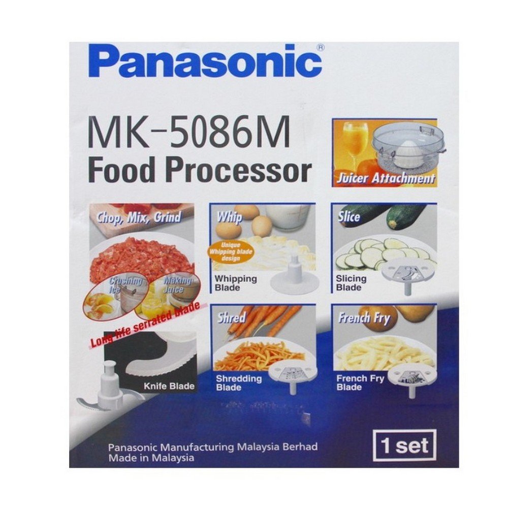 Panasonic MK-5086M 6-in-1 Multi-Functional Food Processor. 