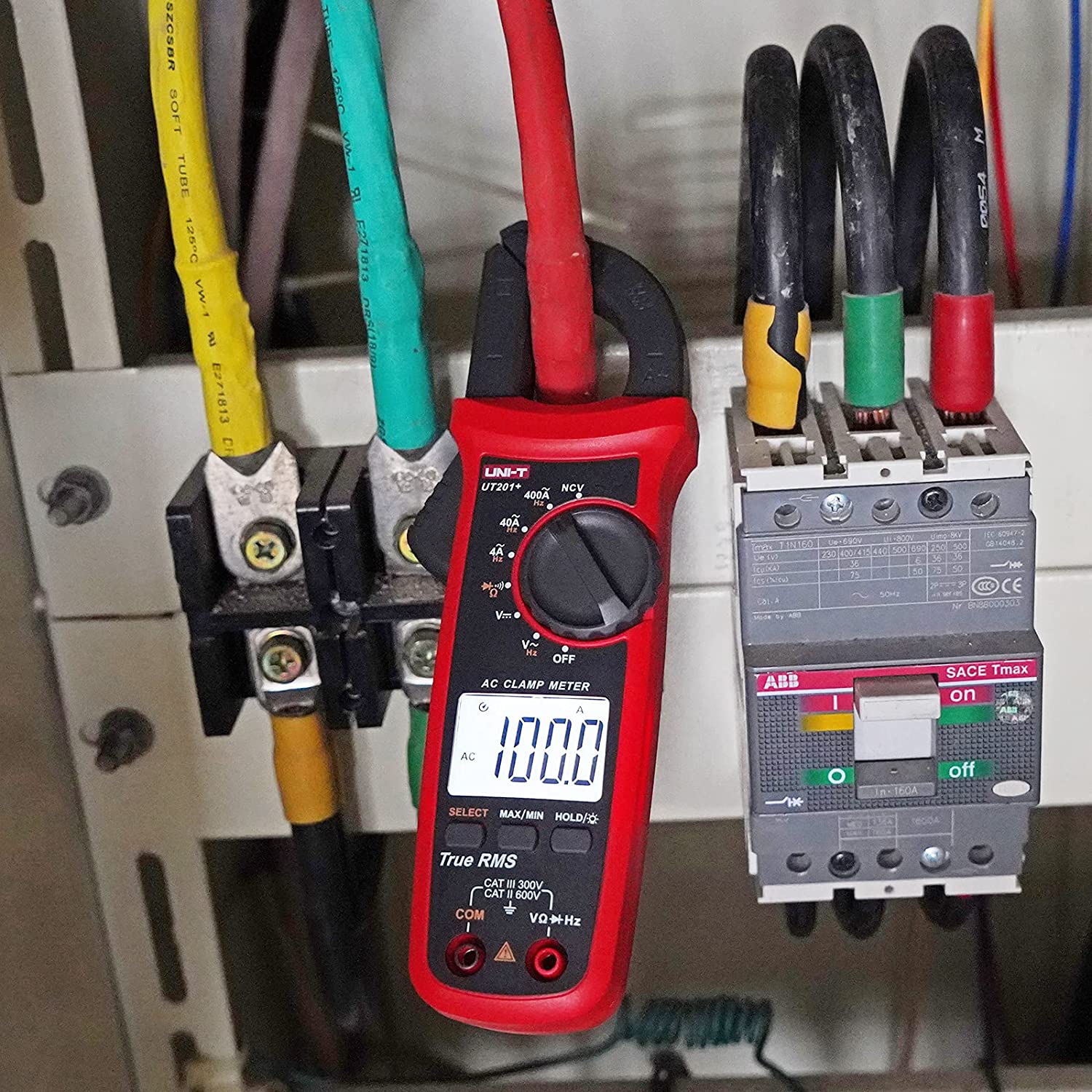 UNI-T UT201+ Digital Clamp Meter 400A True RMS Clamp Meter AC Current Voltage Meter NCV Diode Resistance Clamp Tester UT201+ - Kings Trading. 