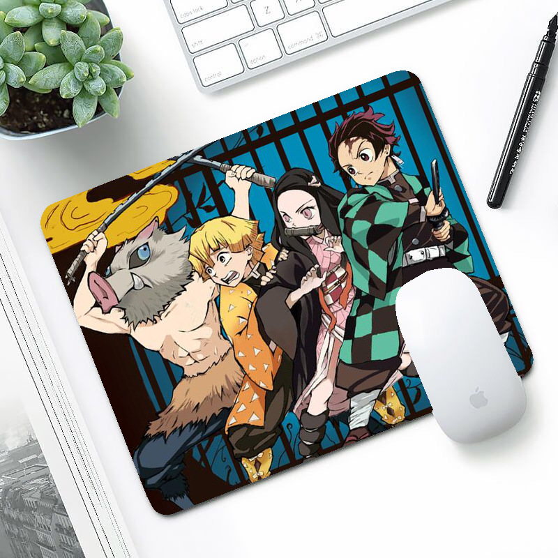 Anime Mousepad Demon Slayer Cute Kimetsu No Yaiba Mouse Pad Soft Ergonomic Mousepad For Gaming And Office Use - Mouse Pad