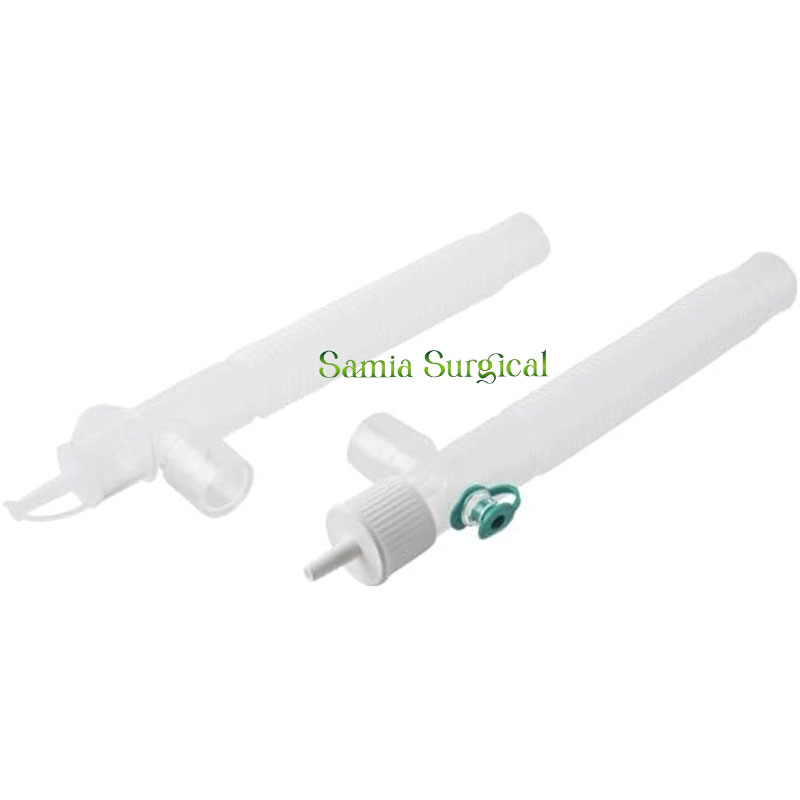 Trachea Tee/T Piece/T Connector with Oxygen Nipple 1pcs. 