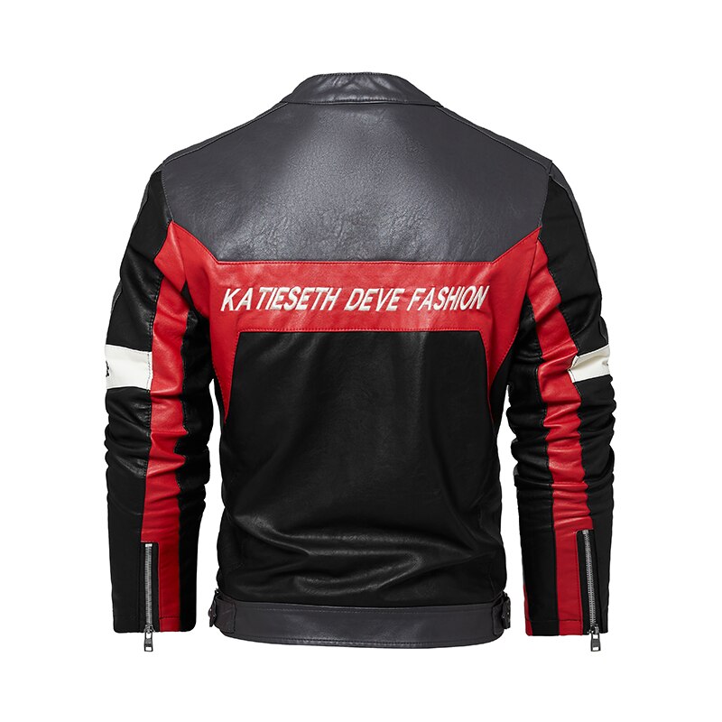 Men Faux Leather Jacket Motorcycle 4XL Men's Jackets Black Jaqueta De Couro Masculina Outwear Male PU Leather Coats Mens. 