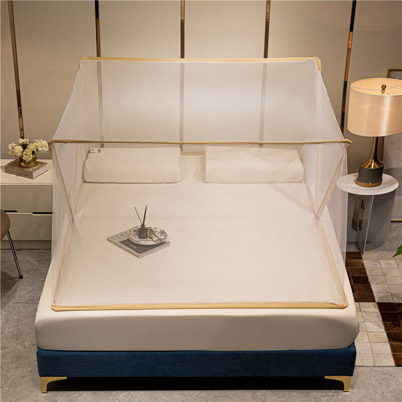 Lazy internet celebrity with the same foldable bottomless net, portable mosquito repellent cover, single person installation free for student up and down bunks. 