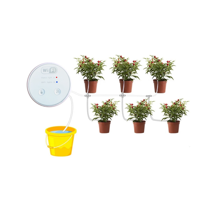Wifi Automatic Drip Irrigation Controller Garden Plant Smart Water Pump Timer Indoor Watering Irrigation System Device. 