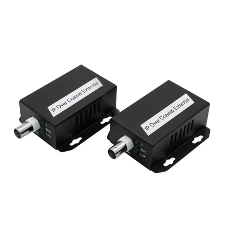 1 Set IP Network to Coaxial Extender Transfer From Net Cable Transmission to Coax Line 500M Ethernet Converter Set Kit for CCTV