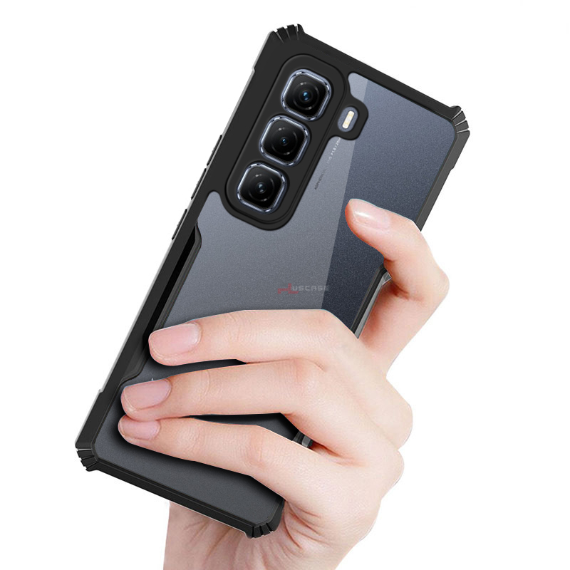 PlusCase for Infinix Hot 50 Pro+ 4G Plus Case Air Cushion Hard Clear Shockproof Back Cover. 