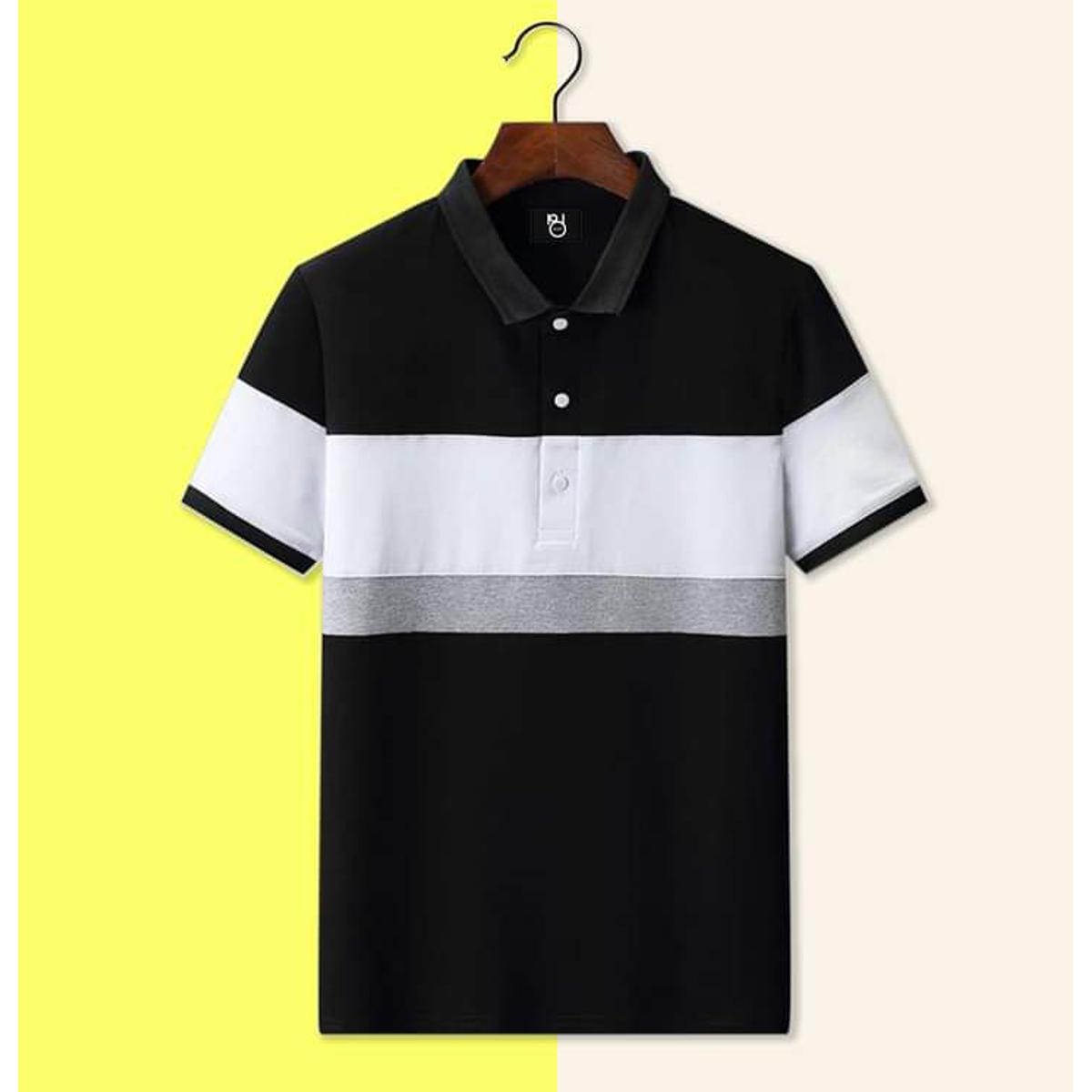 Premium Cotton Contrast Polo T-Shirt For Men - Polo T Shirt For Men - Polo T Shirt