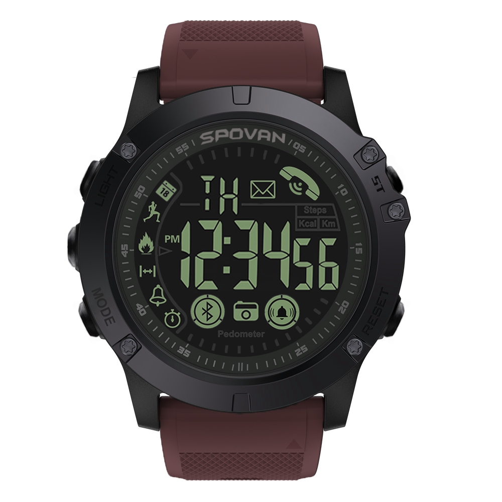 SPOVAN PR1 Outdoor Waterproof Luminous Bluetooth Watch. 