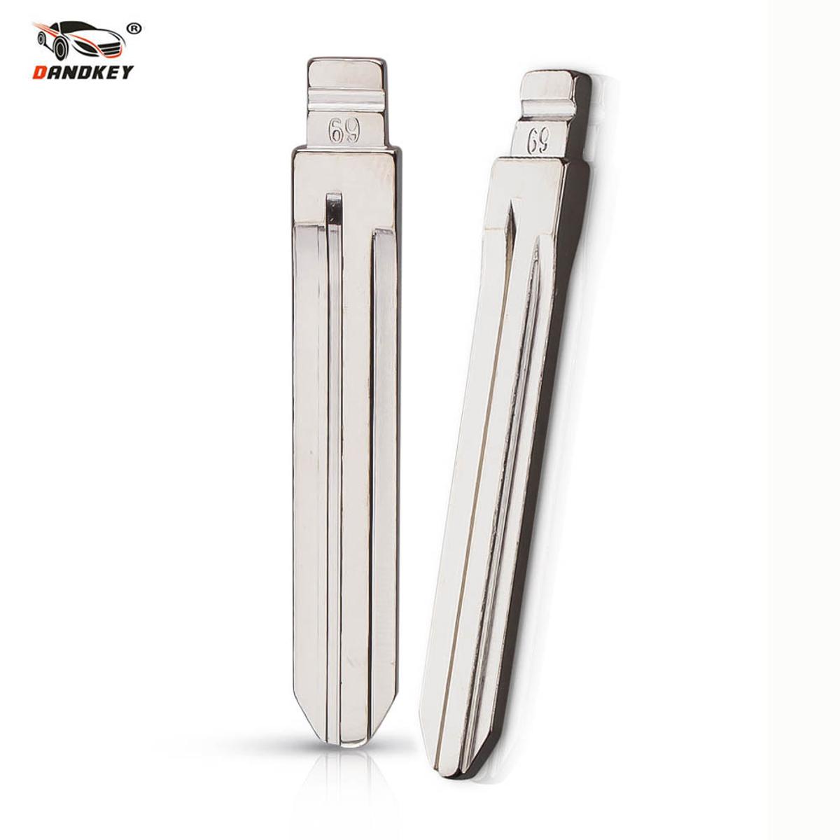 【Alizeker Mall】#69 Uncut Metal NO. 69 Scale Blank Car Key KD MINI/KD900 Blade TOY43R For Subaru XV/Great For Toyota (old)