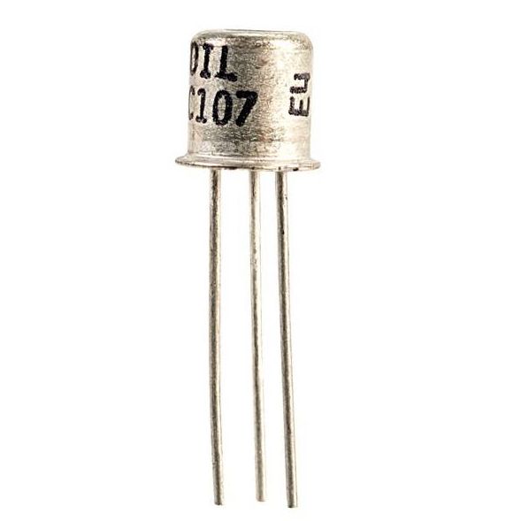 BC107 BC-107 BC 107 NPN Transistor 45V 100mA General Purpose Transistor TO-18 BJT NPN Silicon Planar Epitaxial NPN Transistors Electrical Circuitry & Parts. 