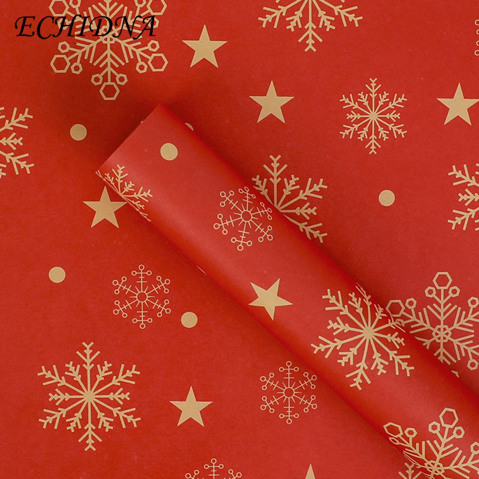 Christmas Wrapping Paper 2pcs Xmas Wrapping Paper Large Size Thick Durable Festive Elements Collection to Create Christmas Tree Wrapping Paper. 