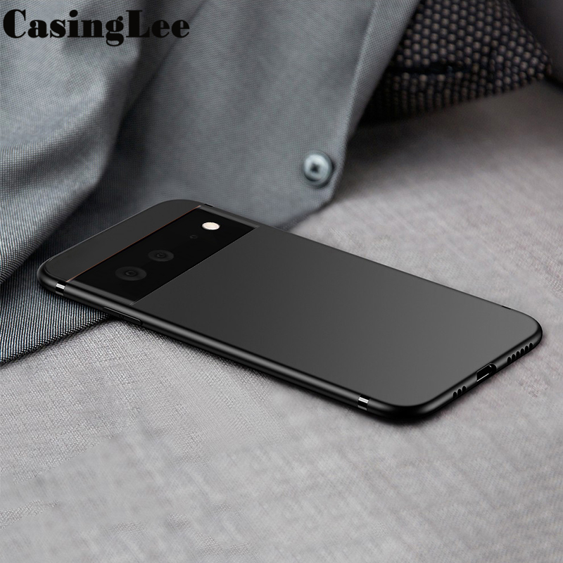 CasingLee For Google Pixel 6 case Ultra Thin Smooth silicon Matte Back Soft Cover Google Pixel6 Phone case cover For girls and Boys. 