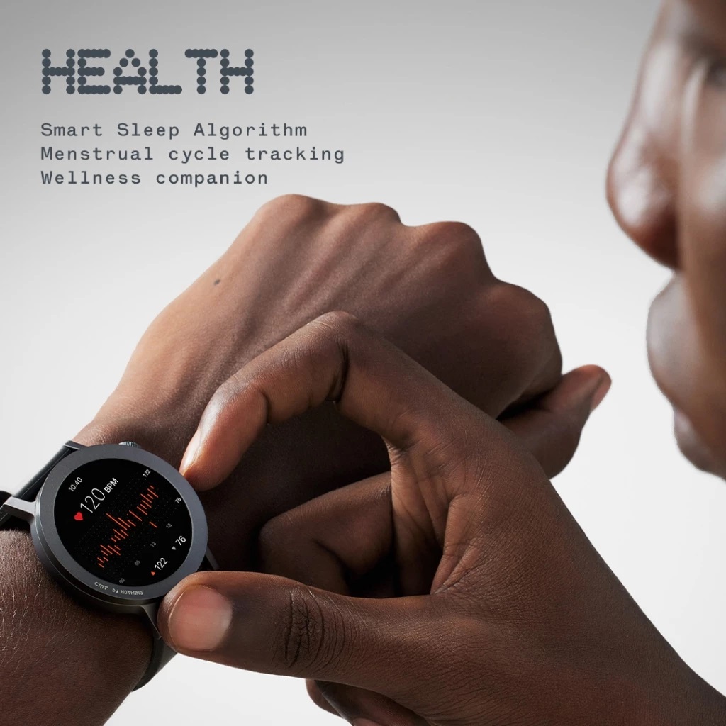 CMF Watch Pro 2 Smart Watch Bluetooth Calling Feature 100+ Watch Faces 120 Sports Mode 1.32 inch AMOLED Display Up to 11 Days Battery Backup Nothing Watch for Men and Women. 