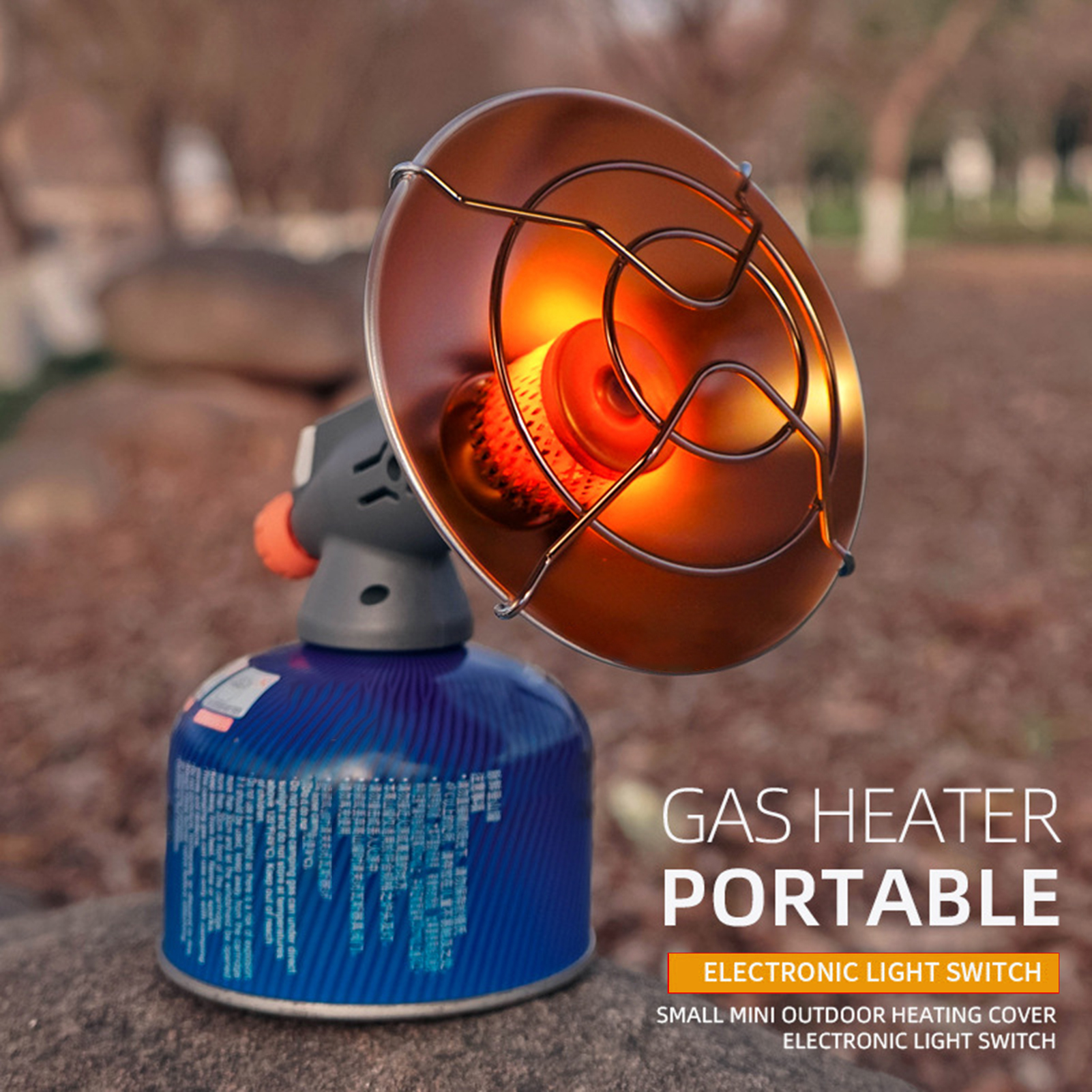 Portable Gas Heater Portable Camping Gas Heater with Rapid Heating Safe Efficient Space Heater for Tents. 