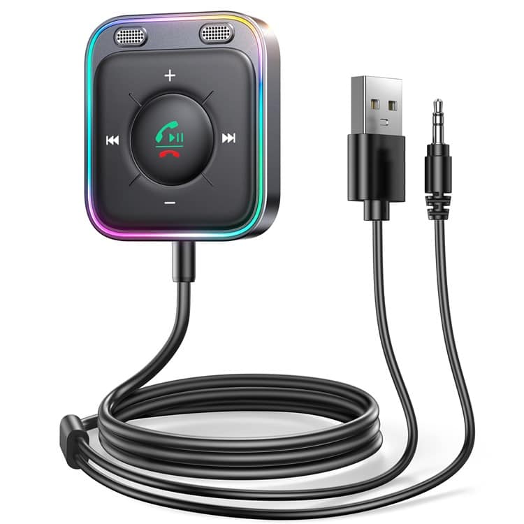 Joyroom JR-CB3 Receptor de Bluetooth BT 5.3 Receptor Inalámbrico ENC Reducción de Ruido Adaptador de Audio Para Automóviles. 