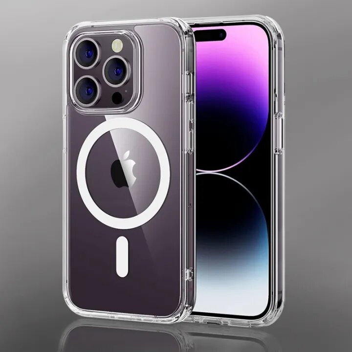 For Apple iPhone 15/15Pro/15 Pro Max/15 Plus Magsafe Clear Case - New Premium Quality Magnetic Magsafes Wireless Charging Transparent Clear Phone Case For iPhone 15/15Pro/15 Pro Max/15 Plus. 