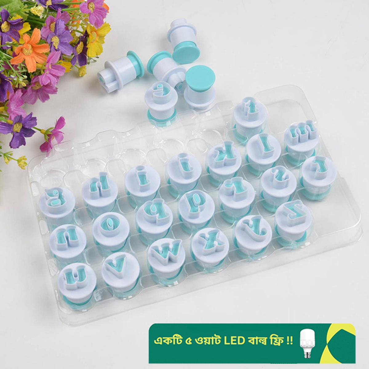 English Letters Cookie Cutter 3D Alphabet Number DIY Cake Decorating Tools