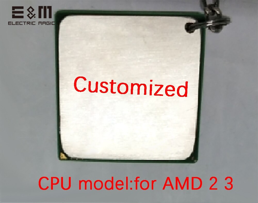 【happy one】Laser Engraving CPU Key Chain Pattern Customization Personalized Creative for Geek Xeon 115X AMD2 AMD1207. 