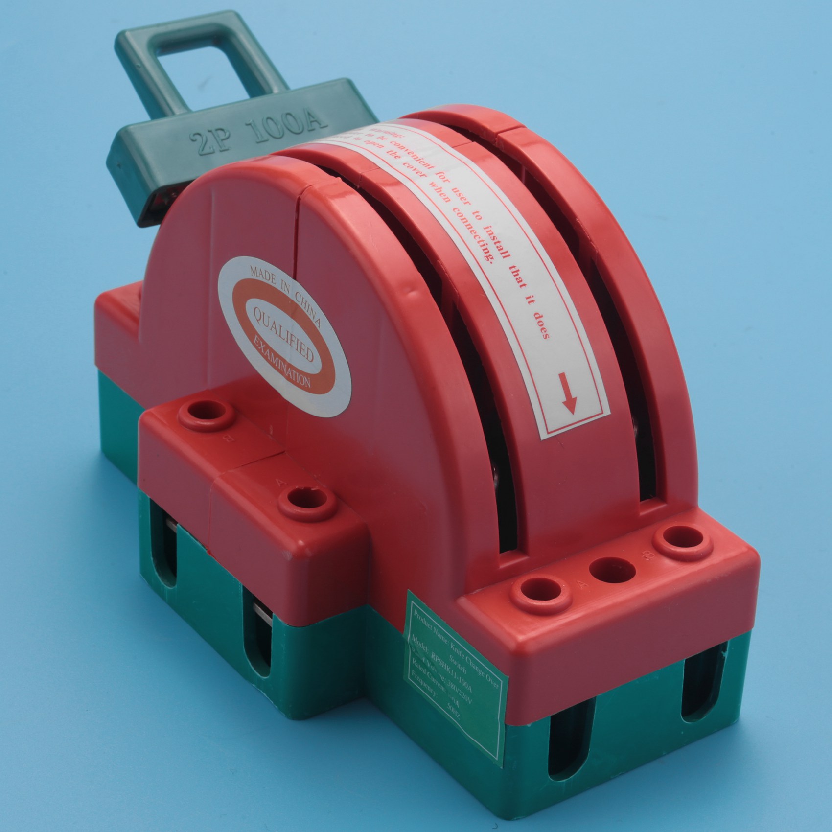 100A Two Pole Disconnect Double Throw Switch for Circuit Breaker. 