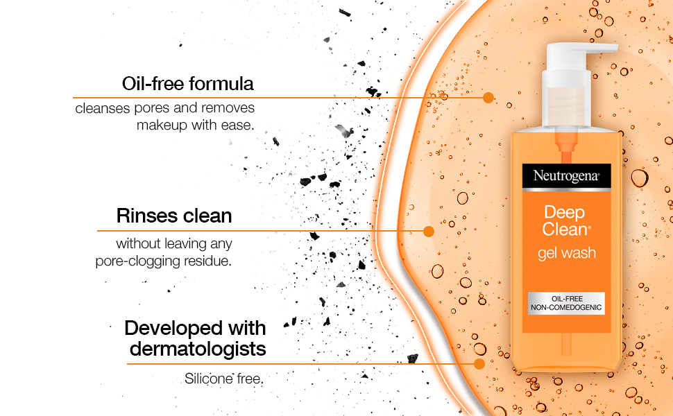 Neutrogena Deep Clean Facial Cleanser Gel Wash 200ml. 