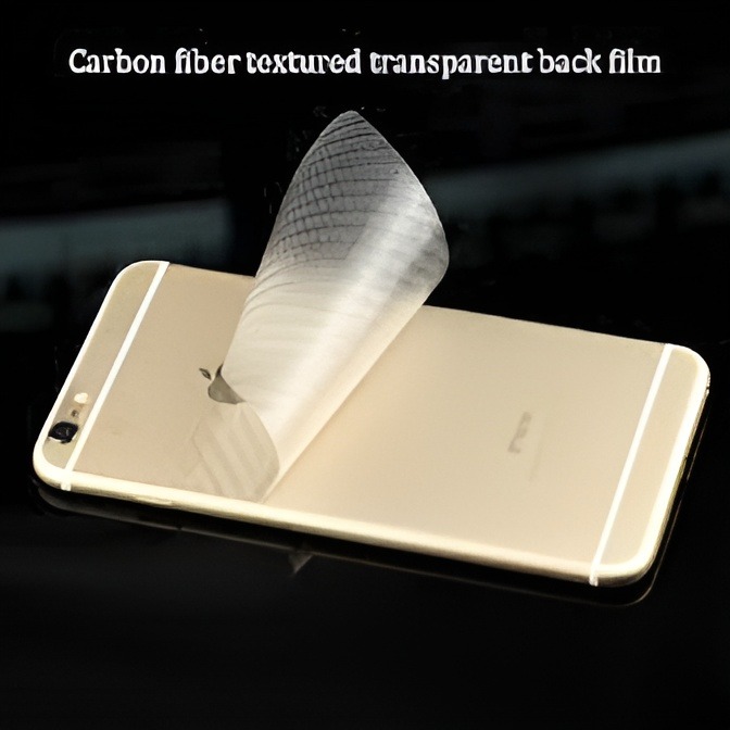 Apple iPhone 6 Carbon Fiber Sticker Vinyl Back Poly Skin Protector