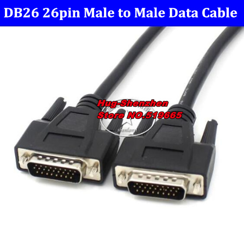 DB26 HDB 26 pins Male to Male Data Cable 26pin Signal Terminal Breakout Connector Date adapter wire Cable 1.5M 3M/5M