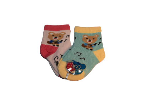 Bangbang baby bear socks 2 pair set baby boy girls sock. 
