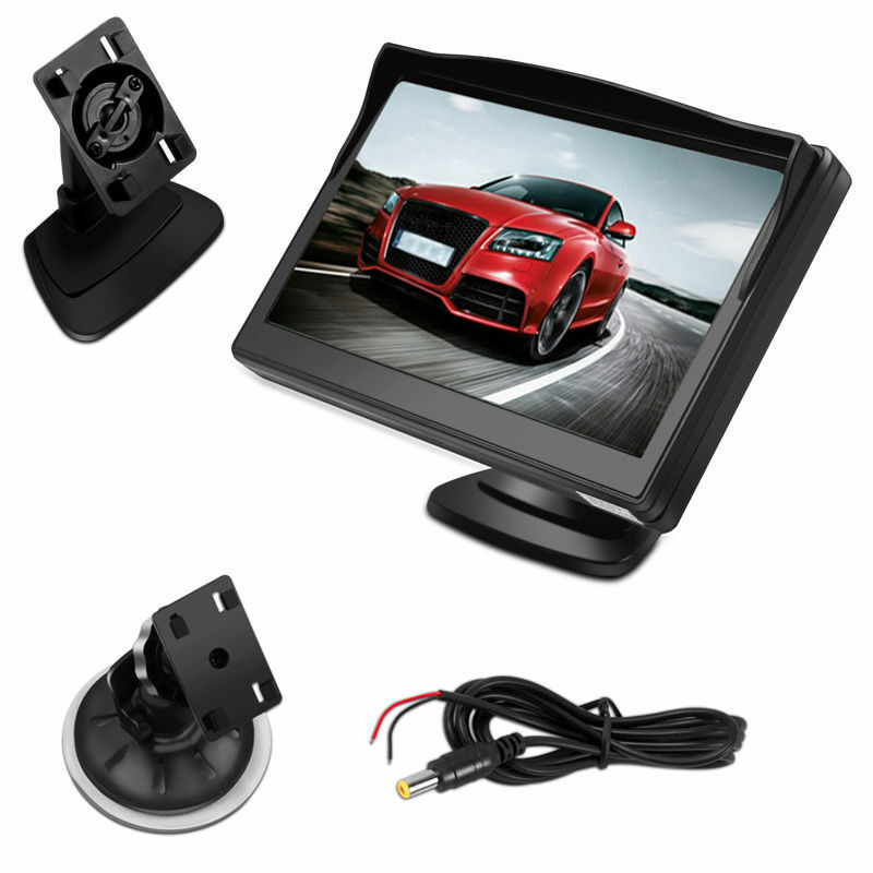 5 Inch 800X480 TFT LCD HD Screen Monitor with Dual Mounting for Car Backup Camera/Rear View/DVD/Media Player. 