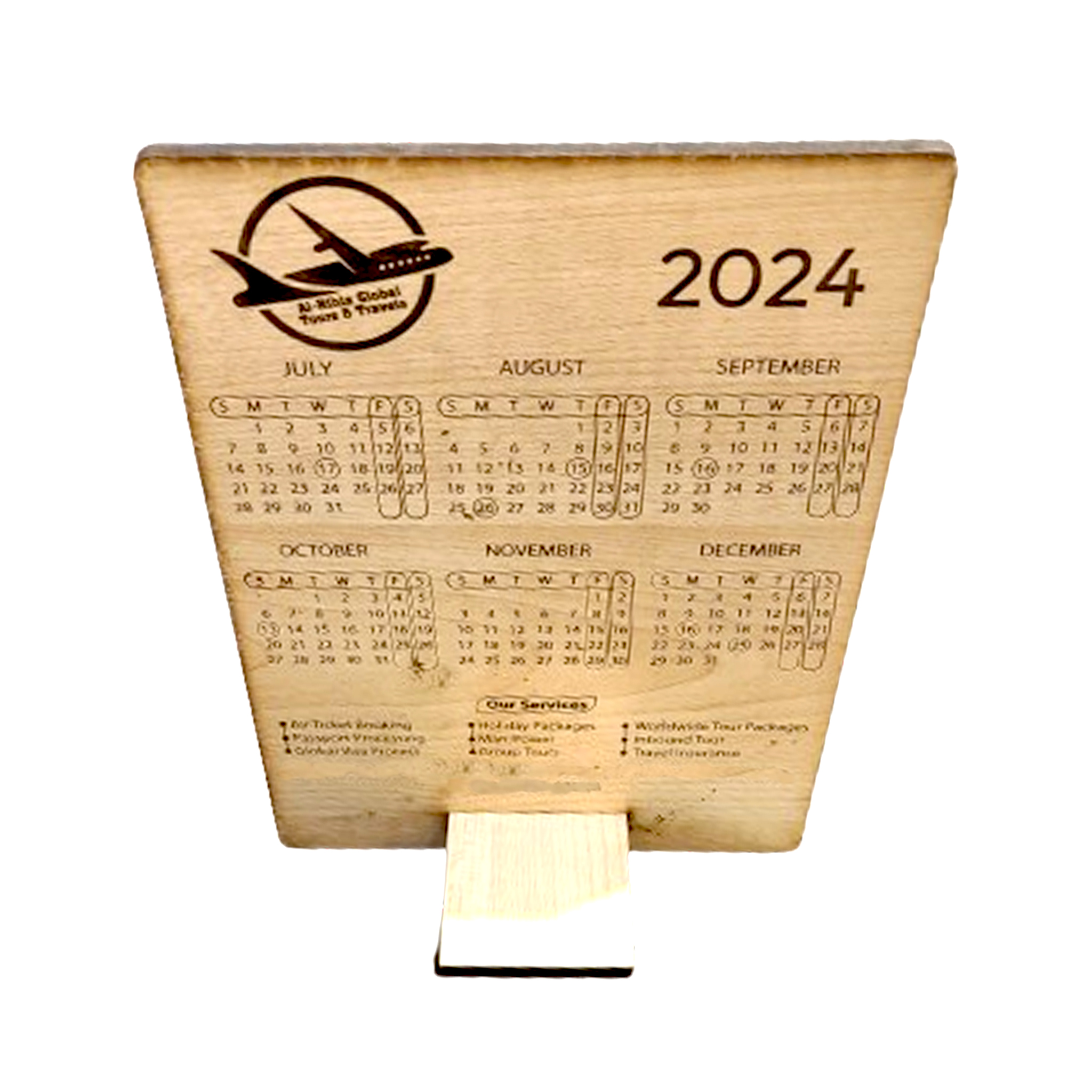 Premium Wooden Desk Calendar - Enhance Organization with the Elegant Wooden Desk Calendar - Combining Functionality and Aesthetics