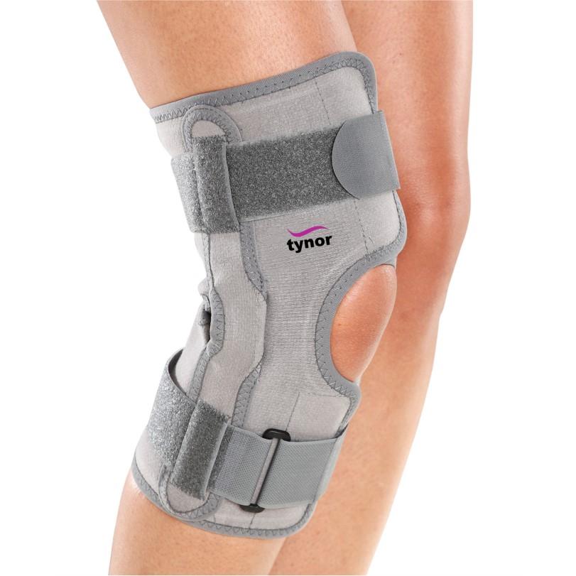 Tynor Functional Knee Support D-09, Controlled compression, Rigid lateral support and Immobilization - Small size