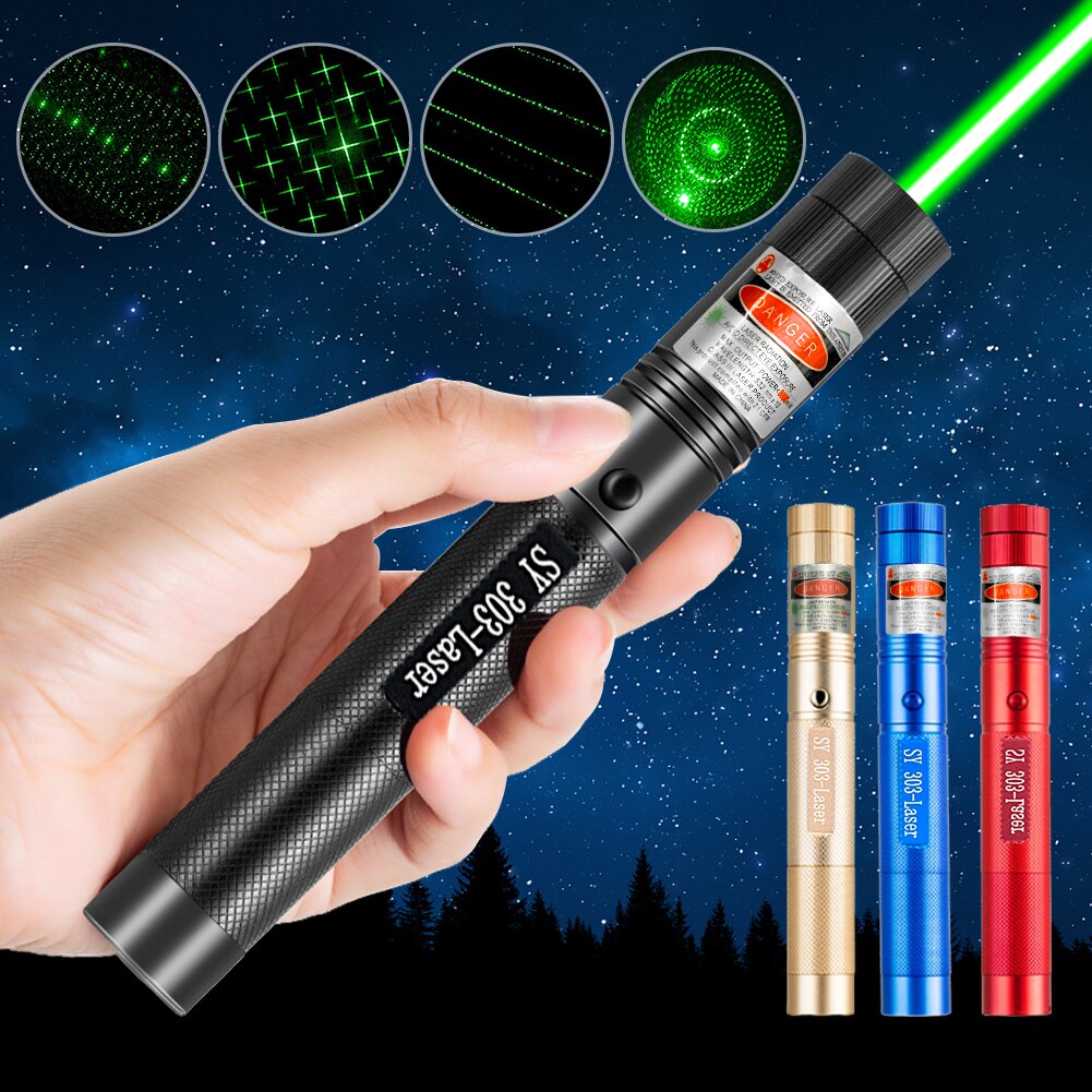 【2023】 Distress signal lamp Powerful visible 5000m 532nm Green 650nm Red Sight Military pointer Powerful Adjustable Focus pen Head. 