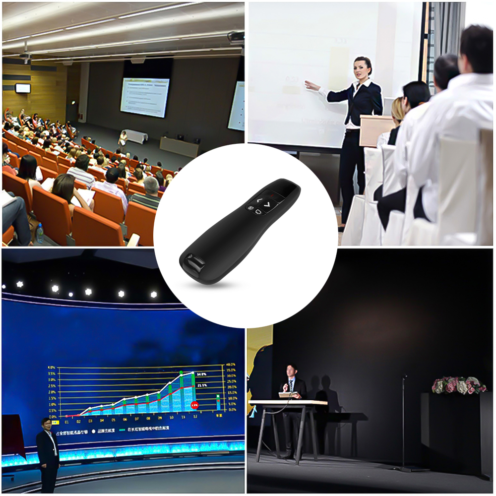 Kebidu 2.4GHz Wireless USB Presenter Powerpoint PPT Presentation Remote Control Flip Pen. 