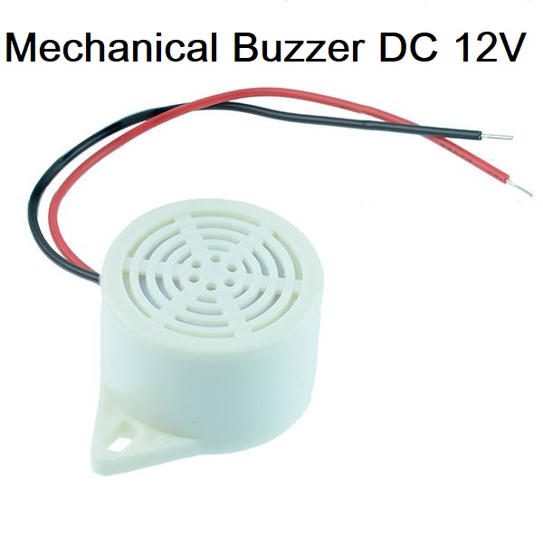 RMB-12 12V Mini Buzzer 85dB Mechanical Buzzer With Cable Continuous Alarm Electronic Piezo Buzzer Speaker  Electromagnetic Sounder Devices . 