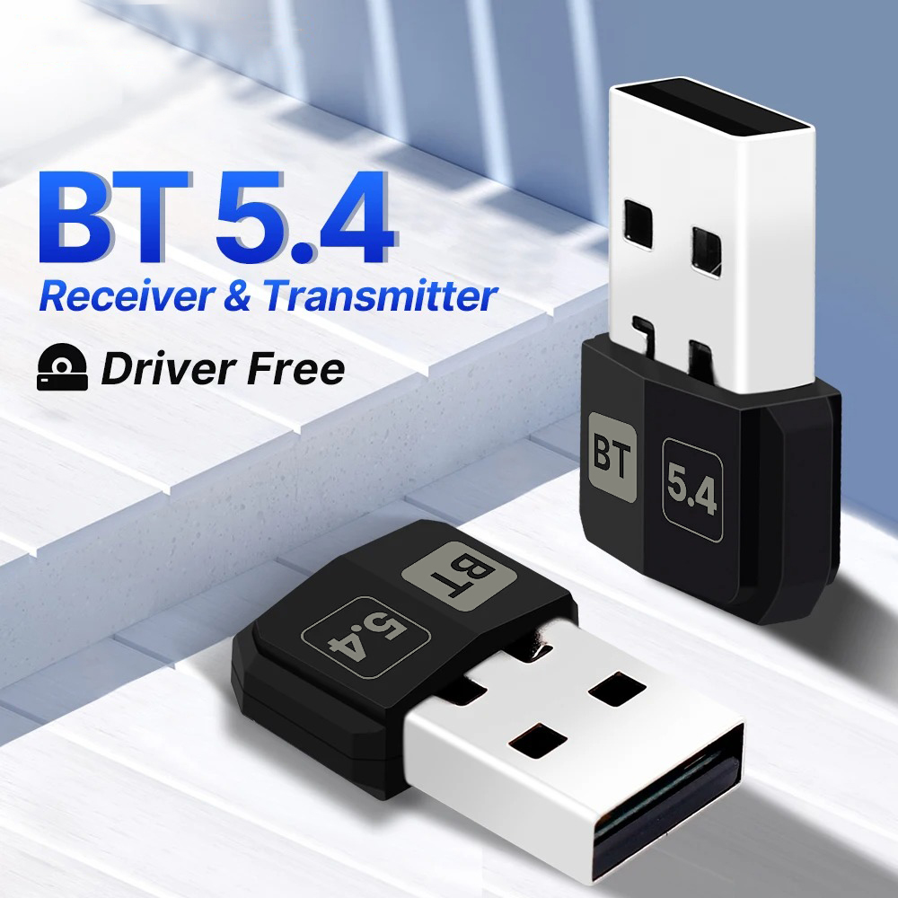 USB Bluetooth 5.4 Adapter Wireless Transmitter Receiver Dongle Adaptador for PC Laptop Mouse Keyboard Wireless Speaker Audio. 