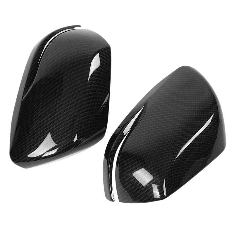 4Pcs Car Carbon Fiber Side Rearview Wing Mirror Cover for 2017