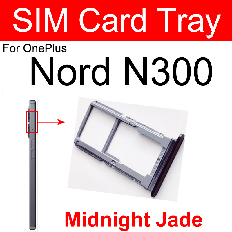 Sim Tray SD Card Tray Holder Card Compatible with OnePlus Nord 2 Nord N10 N20 N100 N200 N300 Nord CE CE2 5G With Sim Ejector Pin Replacement Part. 