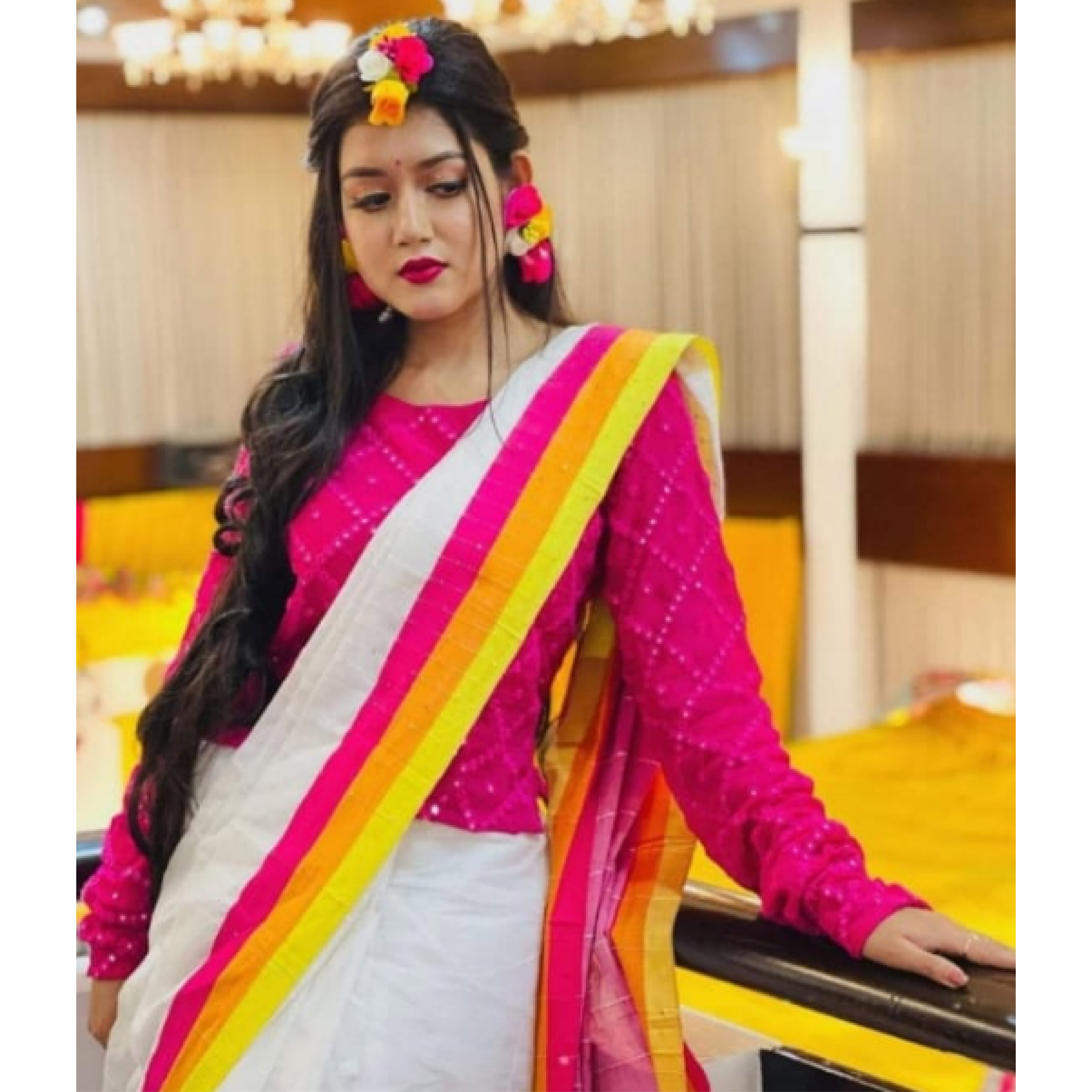 Buy holuder saree for bride Online at Best Price in Bangladesh