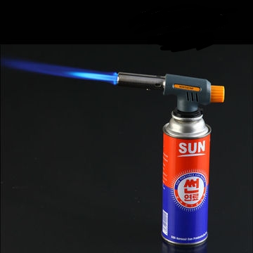 Butane Gas Torch With Gas can and auto fire use BBQ. 