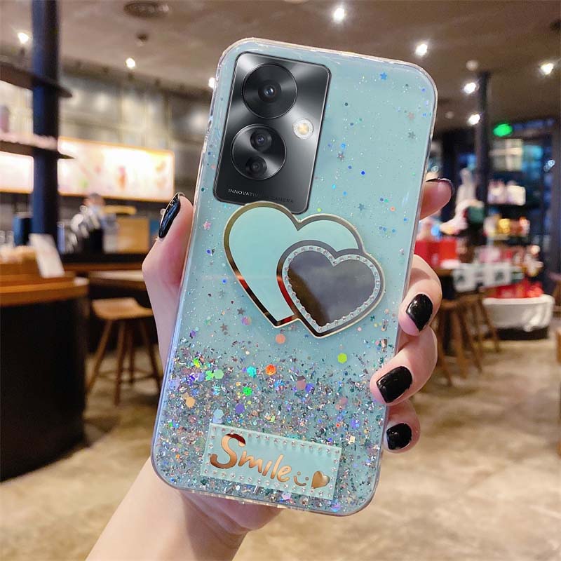 New Phone Case For OPPO F25 Pro 5G Cover Glitter Soft Transparent Be Love Makeup Mirror Stars Moon For OPPO F25 Pro Case