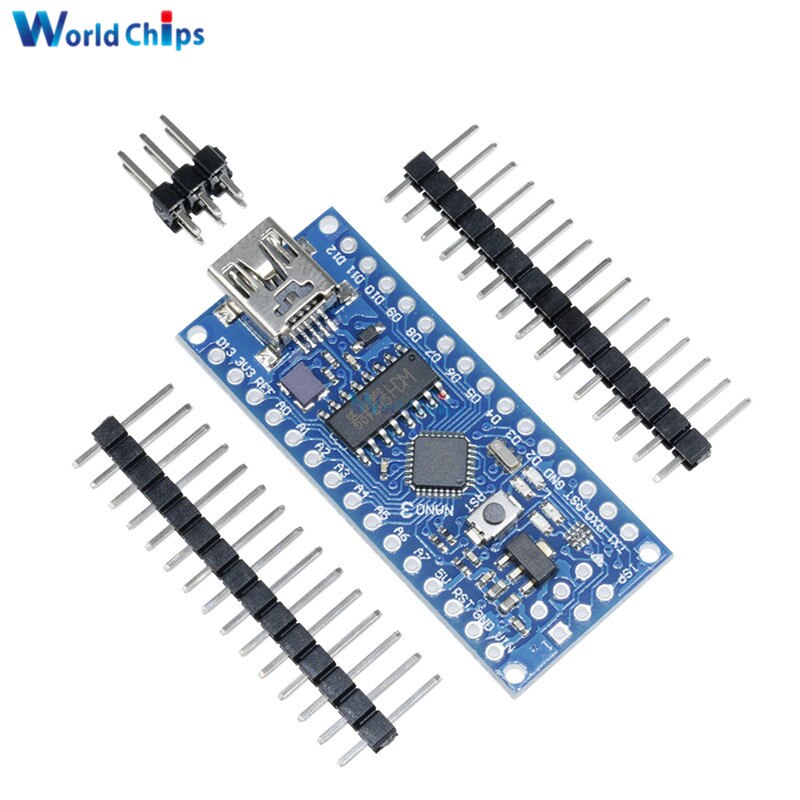 【happy one】ATmega168 CH340 CH340G Nano V3.0 3.0 Mini UART Board 16Mhz 3.3V 5V Micro Module For Arduino. 