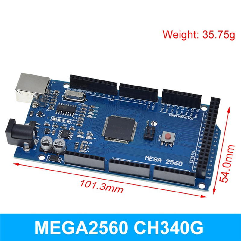 Pro Mini MEGA 2560 Mega+WiFi R3 ATmega2560 Chip CH340G for Arduino Mega R3 Development Board WeMos ESP8266 Replacement Accessories. 