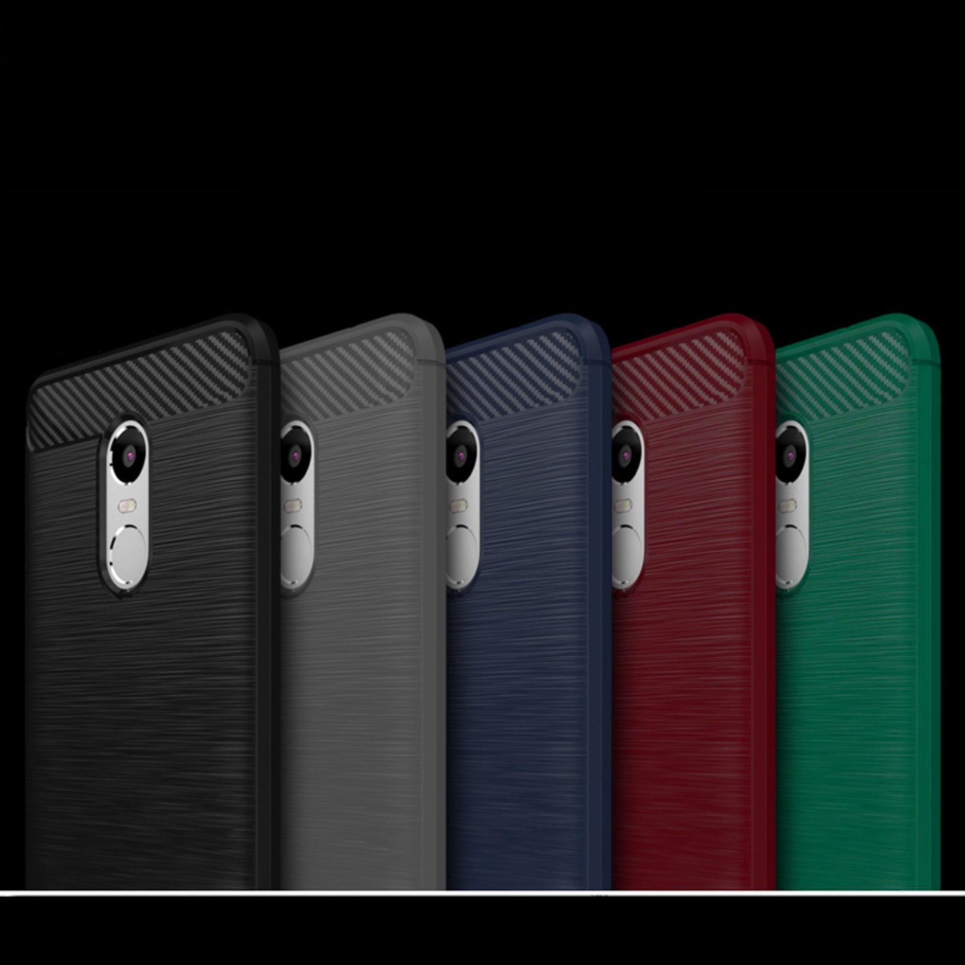 Back Cover For Xiaomi Redmi Note 4X / Note 4 Soft Silicone TPU Phone Case Carbon Fiber Decorated Brushed Shell Anti-knock Full Protection Phone Casing. 